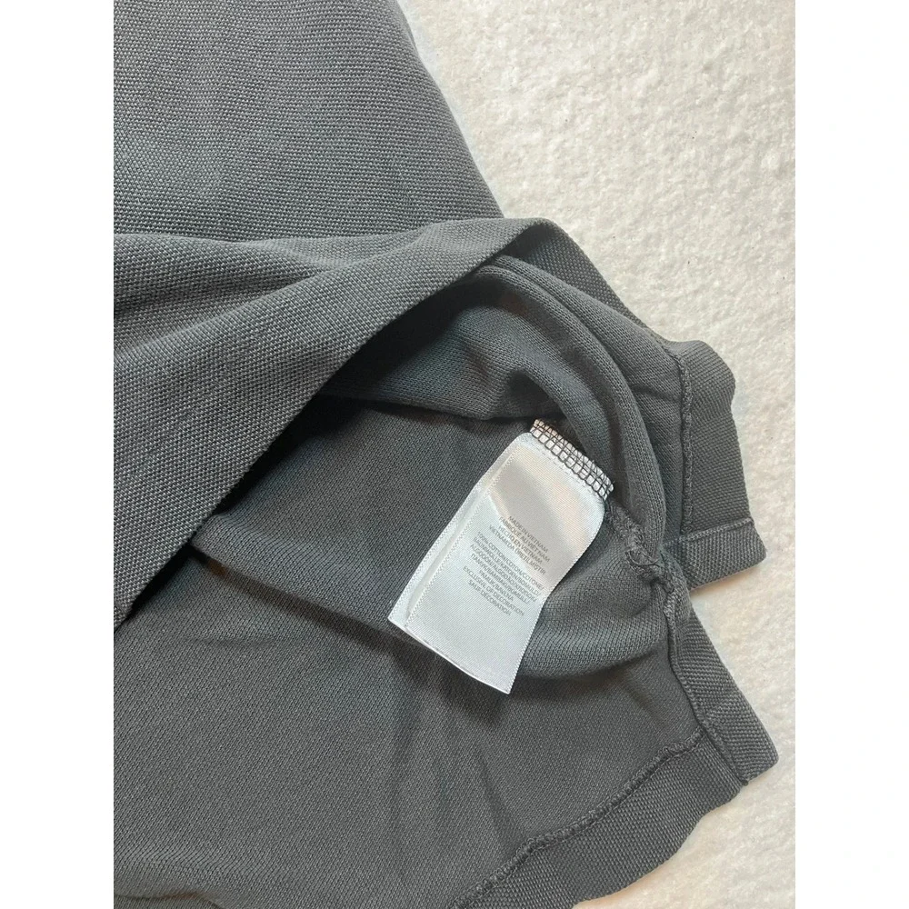 Polo Ralph Lauren Classic Fit Mens Polo Shirt Grey Cotton Mesh Size L Large